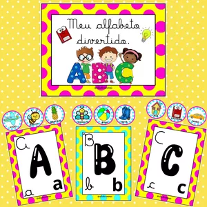 Imagem de capa para o Ebook Alfabeto divertido