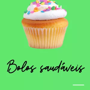 Imagem de capa para o Ebook E-book Bolos Saudáveis