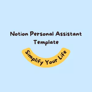Cover image for Ebook Notion Personal Assistant Template: Simplify Your Life