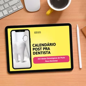 Imagem de capa para o Ebook Calendário Post Pra Dentista®
