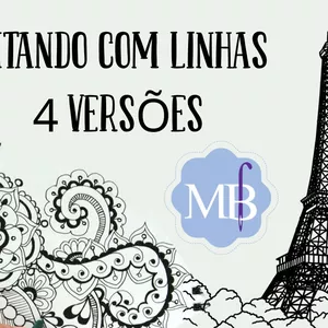 Imagem de capa para o Curso online PINTANDO COM LINHAS em 4 versões