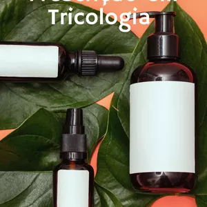 Imagem de capa para o Ebook Guia completo de Prescrição em Tricologia oral e tópico de uso capilar e sobrancelhas