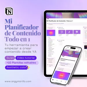 Imagen de portada para Ebook Mi Planificador de Contenido | Todo en 1 