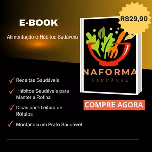 Imagem de capa para o Ebook ALIMENTAÇÃO E HÁBITOS SAUDÁVEIS