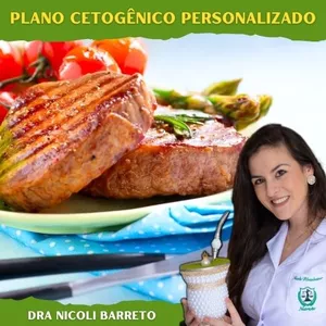 Imagem de capa para o Ebook Plano Cetogênico Personalizado - Dra Nicoli Barreto