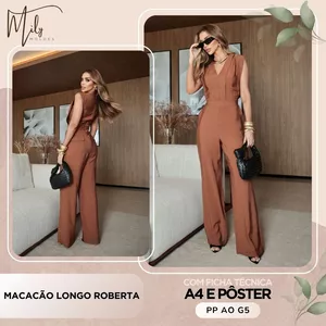 Imagem de capa para o Ebook Macacão Longo Roberta