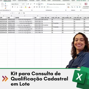 Imagem de capa para o Curso online kit para consulta de qualificação cadastral em lote - para 4 e 21 campos