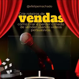 Imagem de Curso - Roteiros de Vendas e Conteúdos criado por Felipe Machado na hotmart