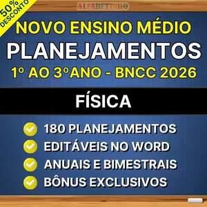 Imagem do curso FÍSICA - Planejamentos - Ensino Médio - BNCC 2026