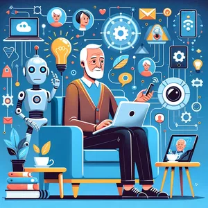 Imagem de capa para o Curso online Inteligência Artificial para maiores de 50 anos