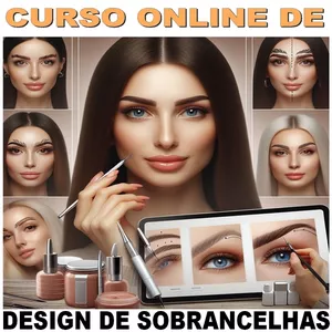 Imagem do curso Design de Sobrancelhas: Curso Online Desenho de Sobrancelhas
