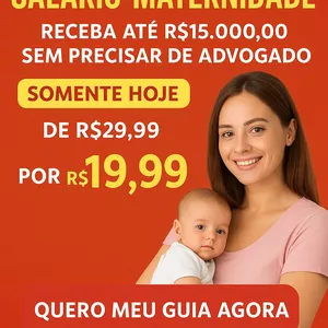 Imagem de capa para o Ebook Guia do salário maternidade 