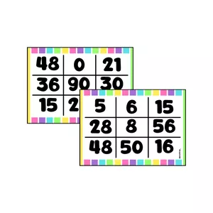 Imagem de capa para o Ebook Bingo da multiplicação