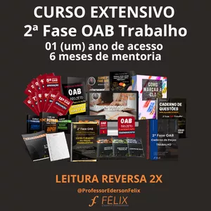 Imagem de capa para o Curso online Curso Extensivo com Mentoria 2ª fase da OAB - Direito do Trabalho
