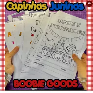 Imagem de capa para o Ebook CAPAS E ALÇAS DE AVALIAÇÕES, ATIVIDADES E PORTFÓLIO – TEMA FESTA JUNINA COM BOOBIE GOODS
