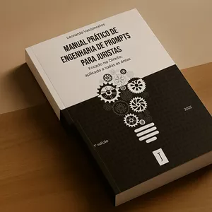 Imagem de capa para o Ebook Livro Manual Prático de Engenharia de Prompts para Juristas