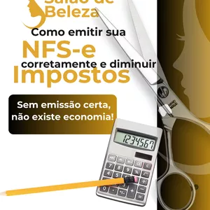 Imagem de capa para o Ebook "Passo a Passo: Emitindo Notas Fiscais em Salões de Cabeleireiro"