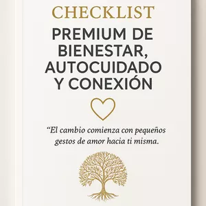 Imagen de portada para Curso online CHECKLIST PREMIUM DE BIENESTAR, AUTOCUIDADO Y CONEXIÓN