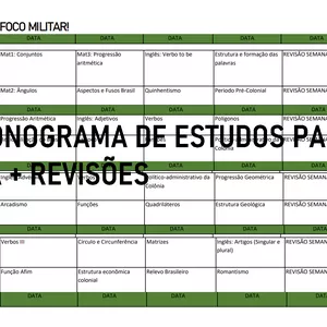 Imagem de capa para o Ebook CRONOGRAMA DE ESTUDOS PARA ESA 