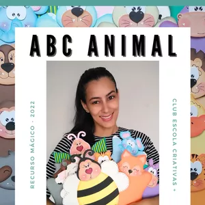 Imagem de capa para o Curso online Alfabeto Ilustrado - ABC Animal