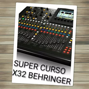 Imagem principal do produto CURSO MESA DE SOM DIGITAL X32 BEHRINGER OPERADOR DE AUDIO DRT PDF SONOPLASTIA