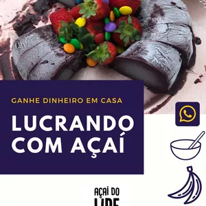 Imagem de capa para o Ebook  Lucrando com Açaí