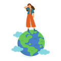 One Girl and the Big World Courses logo