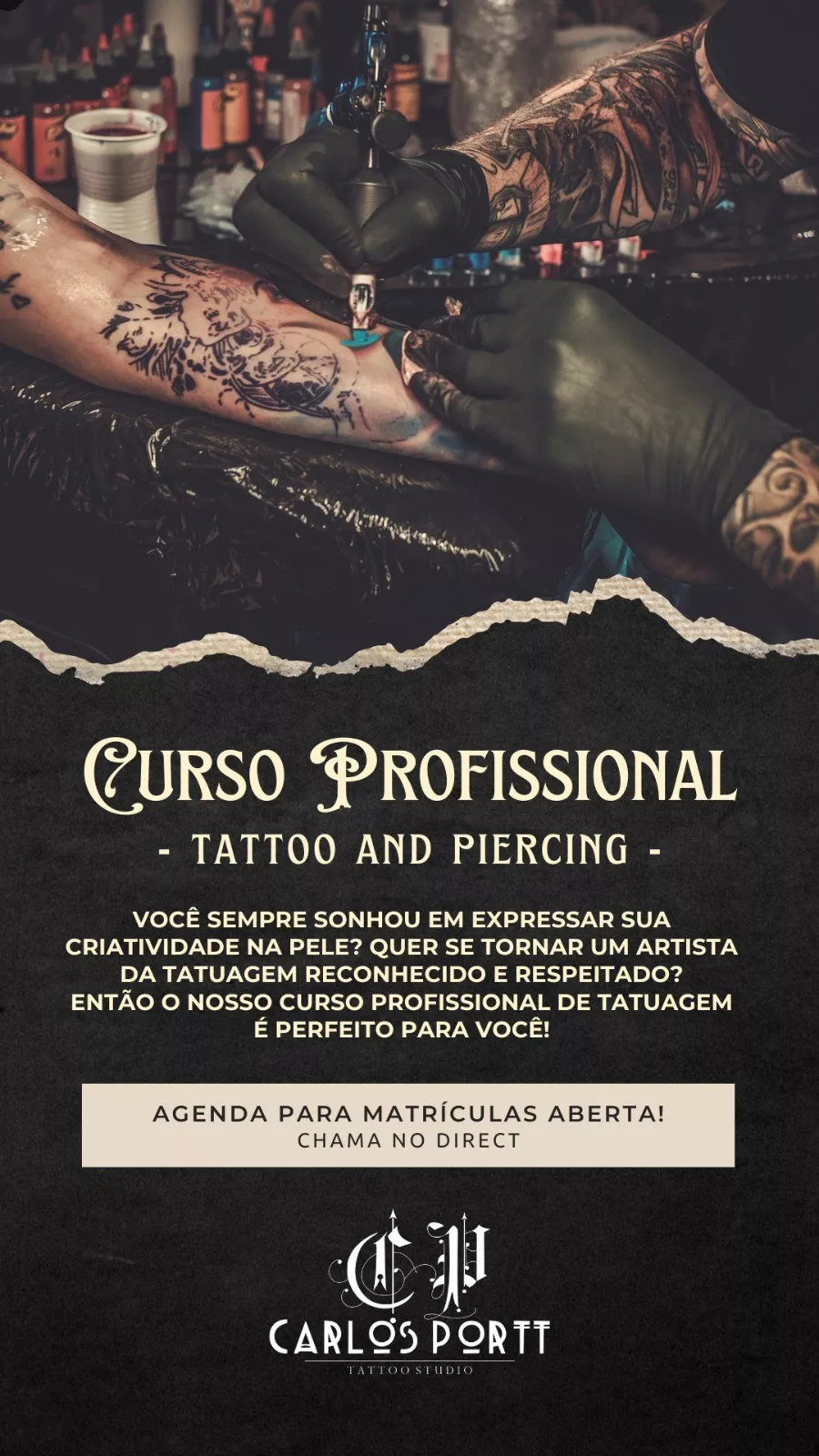 CURSO DE TATUAGEM PROFISSIONALIZANTE
