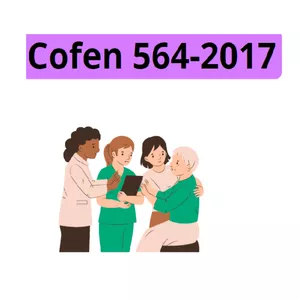 Imagem de capa para o Ebook Resolução 564-2017 Descomplicada para concursos: Código de ética dos profissionais de enfermagem 