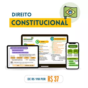 Imagem de capa para o Ebook Mapas Mentais de Direito Constitucional para Concursos Públicos