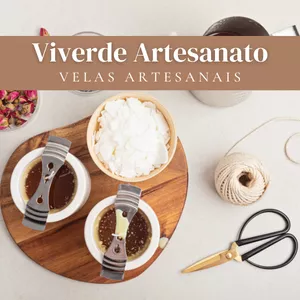 Imagem de capa para o Curso online ViVerde Artesanato: Velas Artesanais