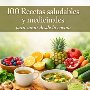 Imagen de portada para Ebook 100 recetas saludables y medicinales para sanar desde la cocina