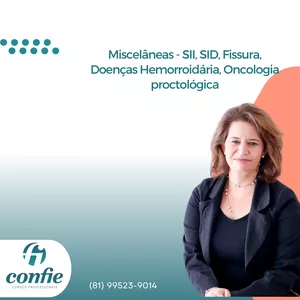 Imagem de capa para o Curso online Miscelâneas (SII, SID, Fissura, Doenças Hemorroidária, Oncologia proctológica)