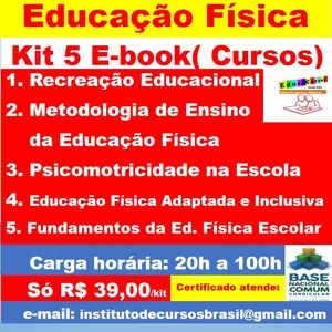 Imagem de capa para o Ebook Kit 5 E-book(Cursos) na área de Educação Física