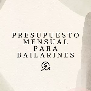 Imagen de portada para Ebook Presupuesto mensual para bailarines