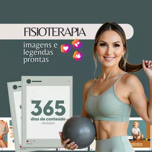 Imagem de capa para o Curso online PLANNER 365 DIAS DE CONTEUDO FISIOTERAPIA + PACK COM 365 ARTES CANVA EDITAVEIS