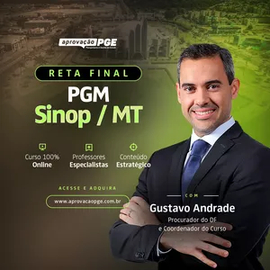 Imagem de capa para o Curso online RETA FINAL - PGM SINOP/MT