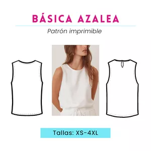 Imagen de portada para Ebook Patrón de costura blusa Azalea