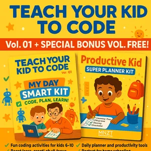 Cover image for Ebook Teach Your Kid to Code Vol. 01 - My Smart Day Kit: Code, Plan, Learn!
