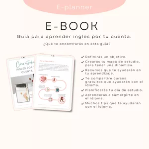 Imagen de portada para Ebook Guía para estudiar inglés por tu cuenta. 