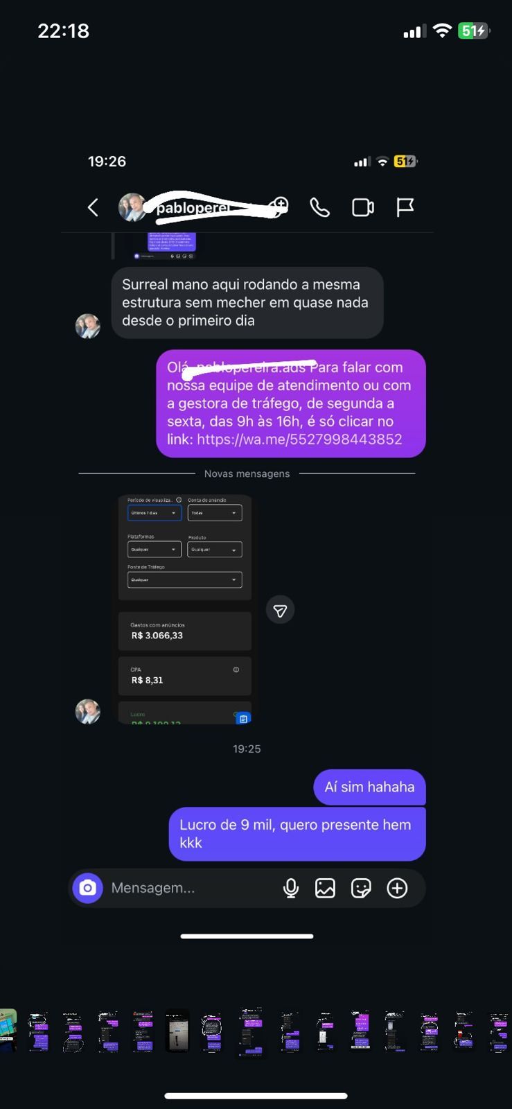 Print real de aluno com vendas a centavos