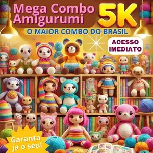 Imagem de capa para o Curso online Mega Combo Amigurumi +5K – O Guia Definitivo de Receitas