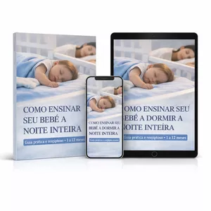 Imagem de capa para o Ebook Como Ensinar Seu Bebê a Dormir a Noite Inteira