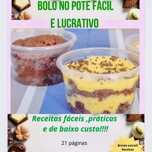 Imagem de capa para o Ebook Bolo no pote fácil renda extra 