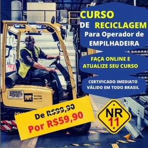 Imagem do curso Reciclagem  para Operadores de Empilhadeira  (NR11)