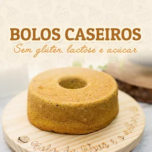 Bolos Caseiros Low Carb, Zero Lactose e Zero Açúcar