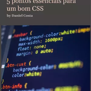Imagem de capa para o Ebook 5 Pontos essenciais para um bom CSS