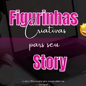 Imagem de capa para o Curso online Figurinhas para stories