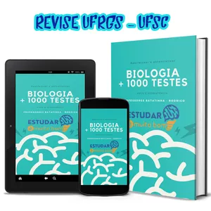 Imagem principal do produto E-book de exercícios de Biologia - Divididos por conteúdos