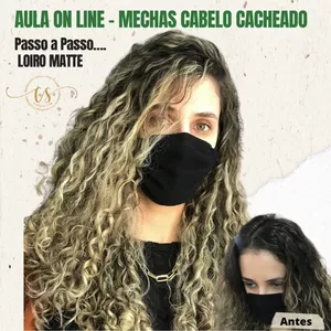 Imagem de capa para o Curso online MECHAS EM CABELOS CACHEADOS